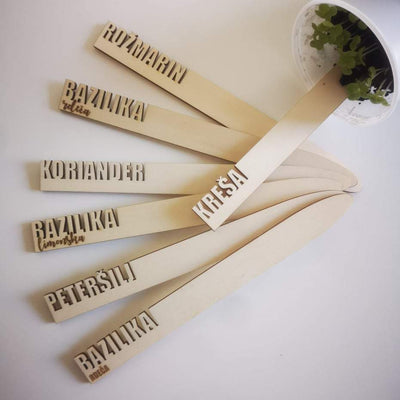 Lesene palčke za označevanje rastlin - biba-trgovina