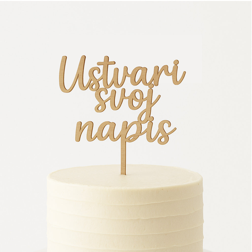 Cake topper - po naročilu