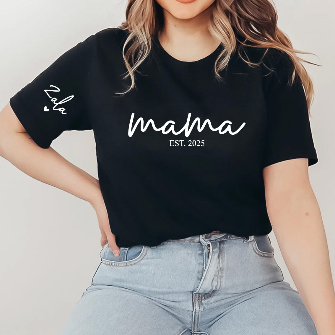 Personalizirana majica Mami – EST. [letnica] z imenom otrok/a