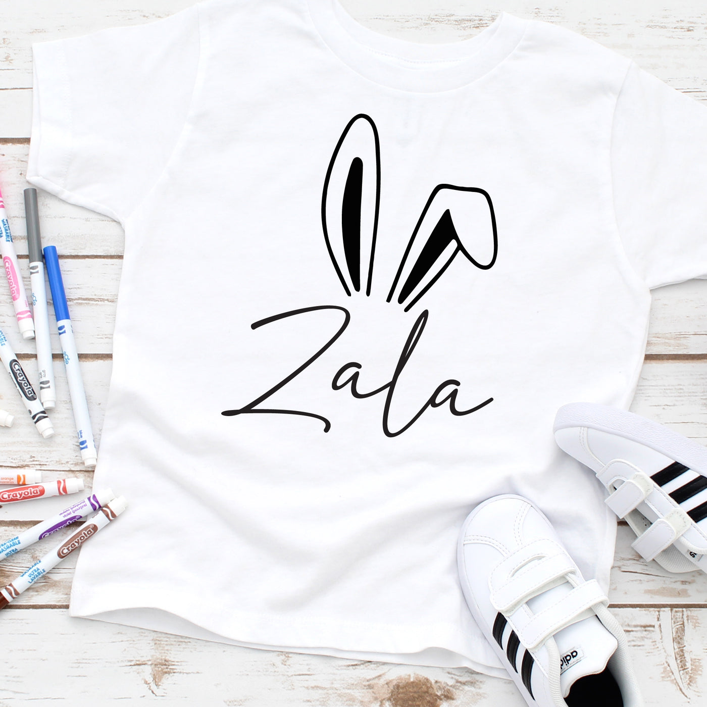 Velikonočna majica / bodi z zajčjimi ušeski in imenom 🐰