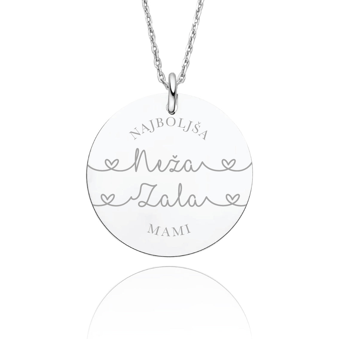 Personalizirana srebrna verižica – Najlepše darilo za mami / babi...