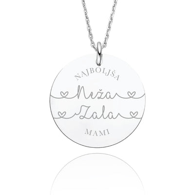Personalizirana srebrna verižica – Najlepše darilo za mami / babi...