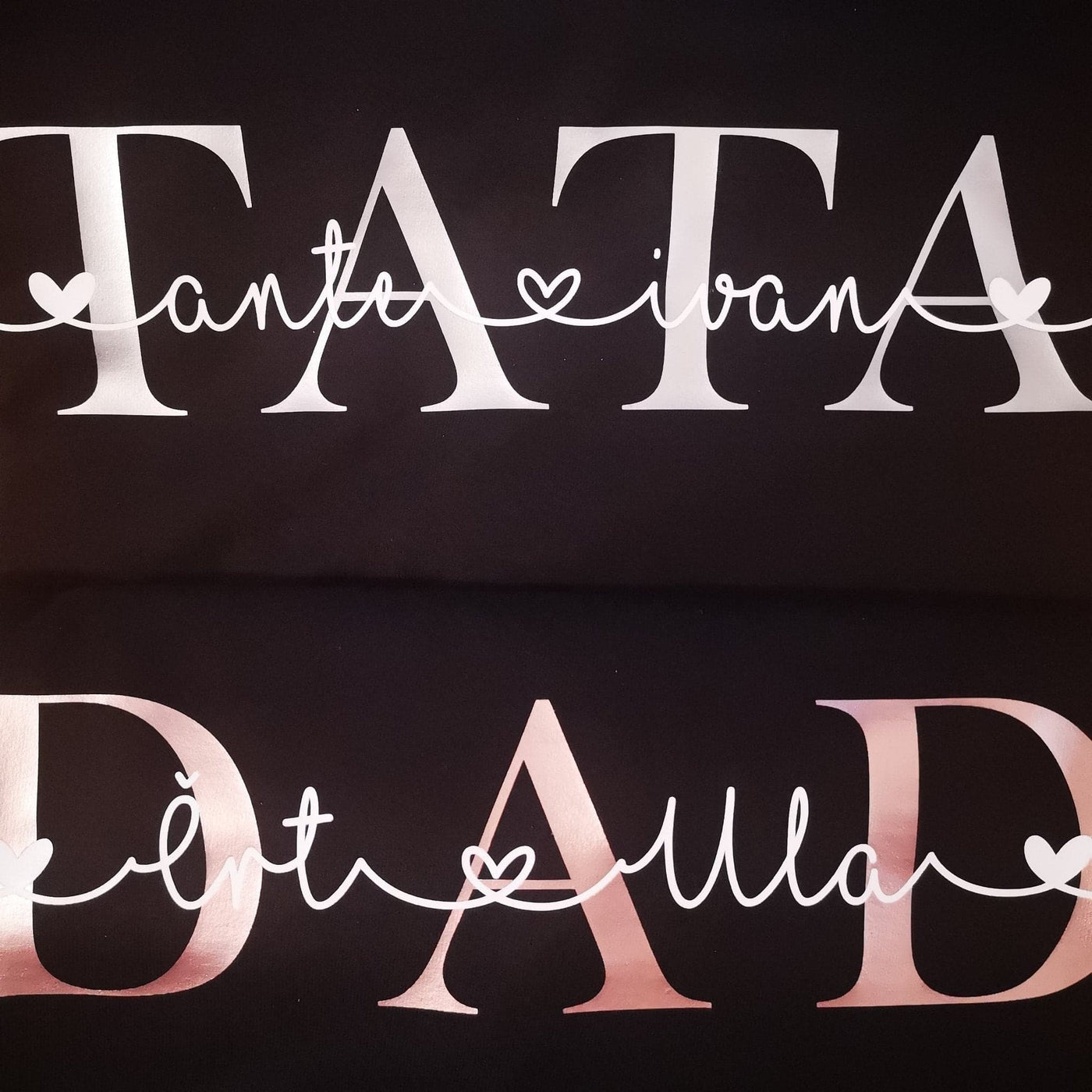 Majica - DAD + imena otrok - biba-trgovina